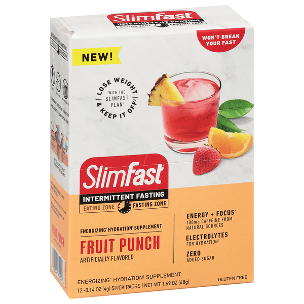 Slimfast Energizing Hydration Supplement, Fruit Punch