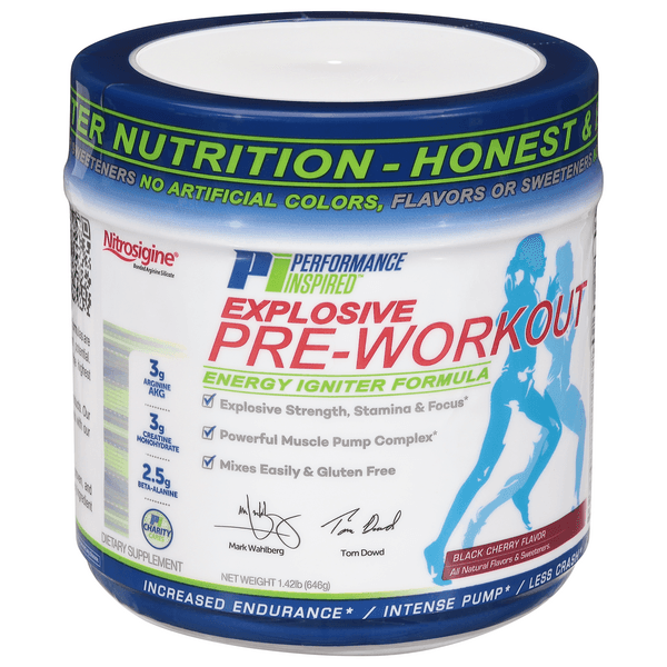 Performance Inspired Pre-Workout, Black Cherry Flavor, Explosive