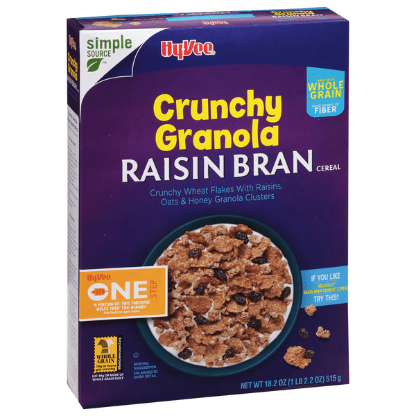 Hy-Vee One Step Crunchy Granola Raisin Bran Cereal