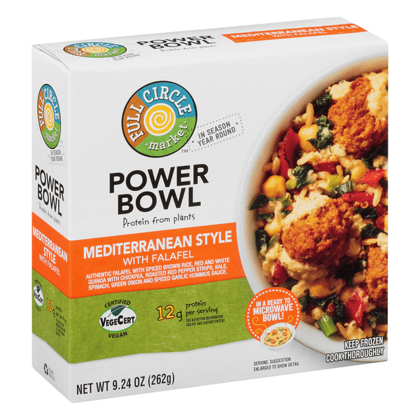 Full Circle Power Bowl Mediterranean Style With Falafel