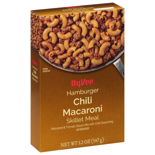Hy-Vee Skillet Meal Hamburger Chili Macaroni
