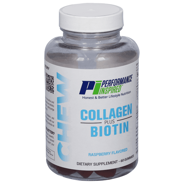 Performance Inspired Collagen Plus Biotin, Gummies, Raspberry Flavored
