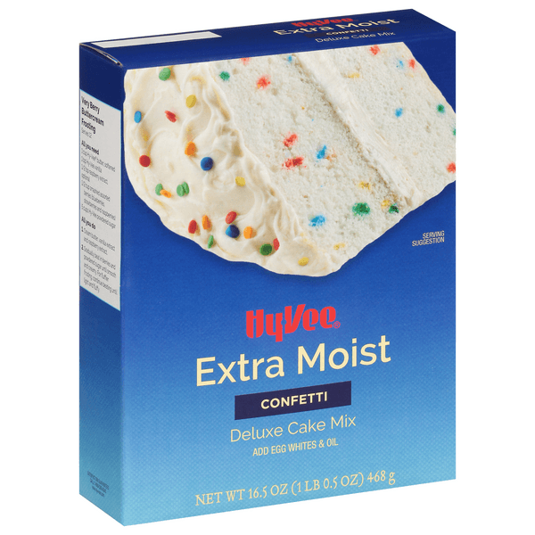 Hy-Vee Extra Moist Confetti Deluxe Cake Mix