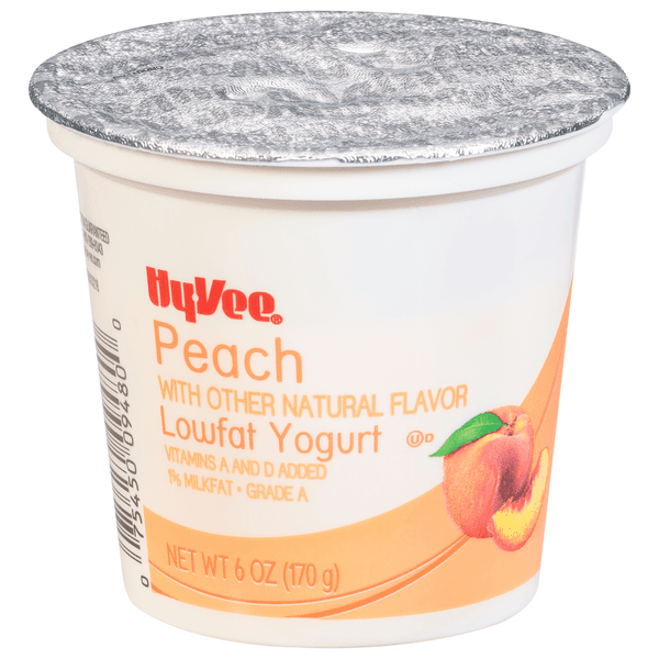 Hy-Vee Peach Lowfat Yogurt
