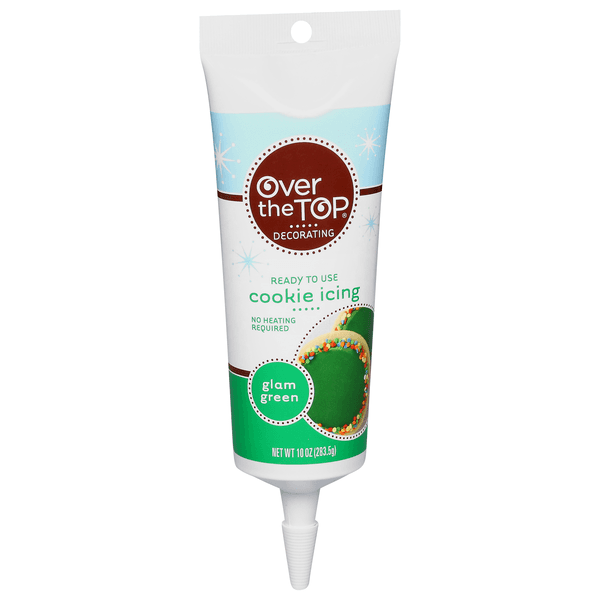 Over The Top Glam Green Cookie Icing