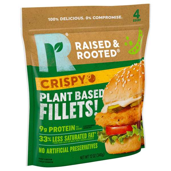 Raised & Rooted Crispy Plant Based Fillets!