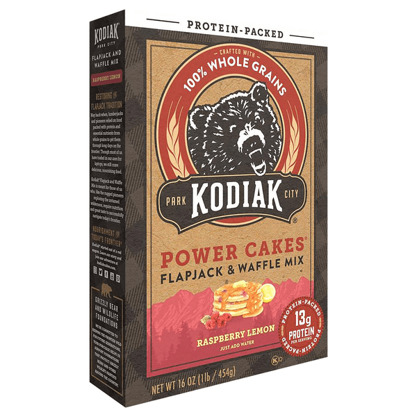 Kodiak Power Cakes Flapjack & Waffle Mix Raspberry Lemon