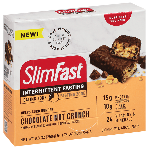 Slimfast Complete Meal Bar, Chocolate Nut Crunch