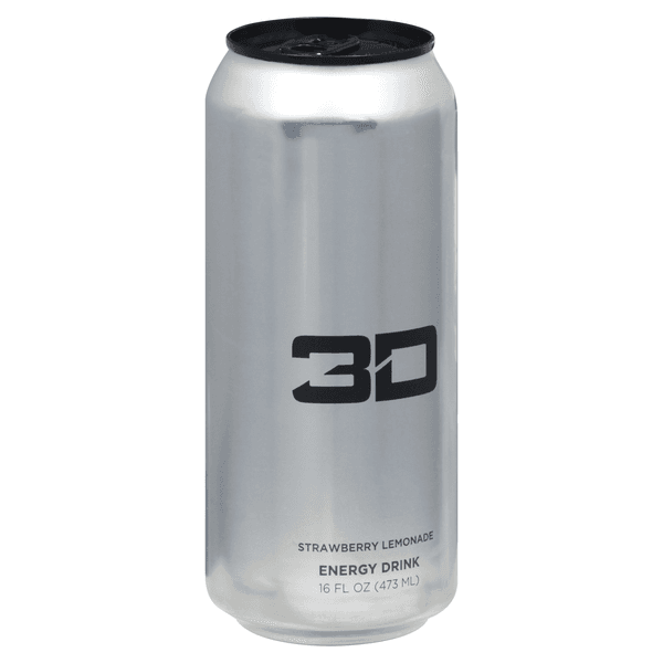 3D Energy Drink Chrome