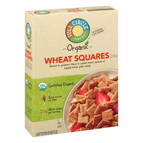 Full Circle Organic Wheat Squares Cereal
