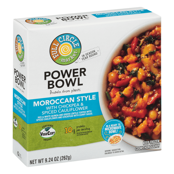 Full Circle Market Power Bowl Moroccan Style With Chickpea & Spiced Cauliflower