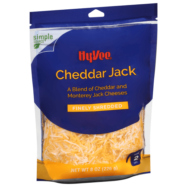 Hy-Vee Finely Shredded Cheddar Jack Natural Cheese