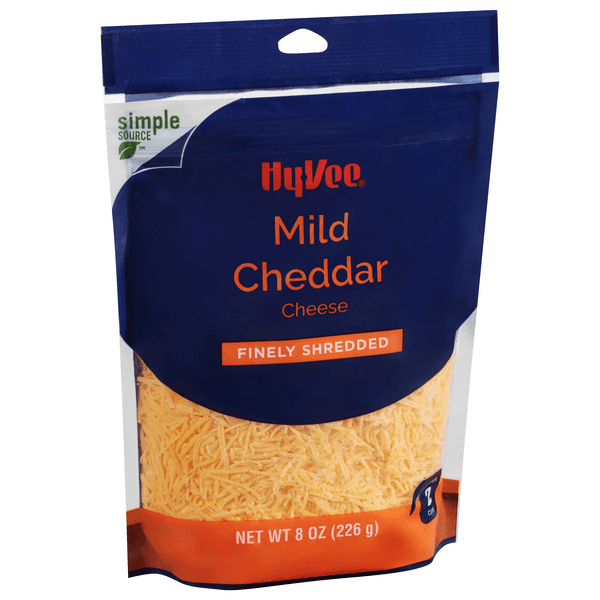 Hy-Vee Finely Shredded Mild Cheddar Natural Cheese