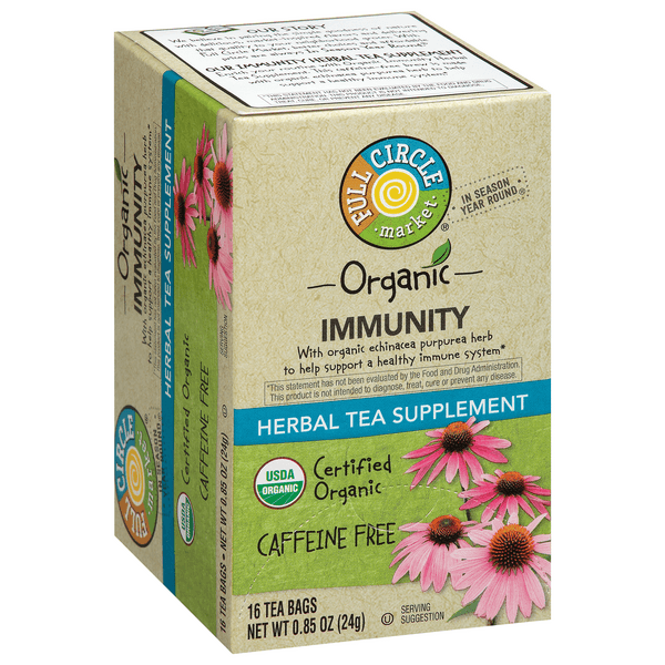 Full Circle Market Immunity Herbal Tea Supplement