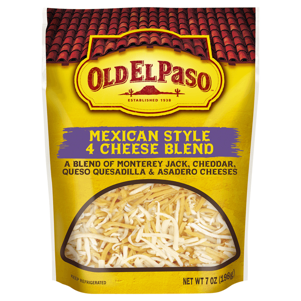 Old El Paso Cheese, Mexican Style, 4 Cheese Blend