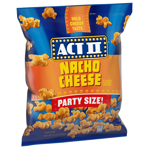 Act Ii Popcorn, Nacho Cheese Flavored, Party Size!