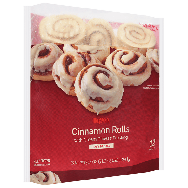 Hy-Vee Easy To Bake Cinnamon Rolls With Cream Cheese Frosting