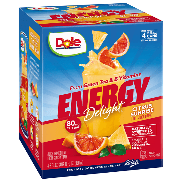 Dole Energy Delight, Citrus Sunrise Fruit Juice Drink