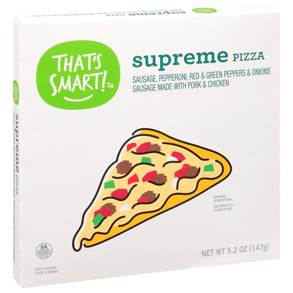 That'S Smart Supreme Pizza - Sausage, Pepperoni, Red & Green Peppers & Onions