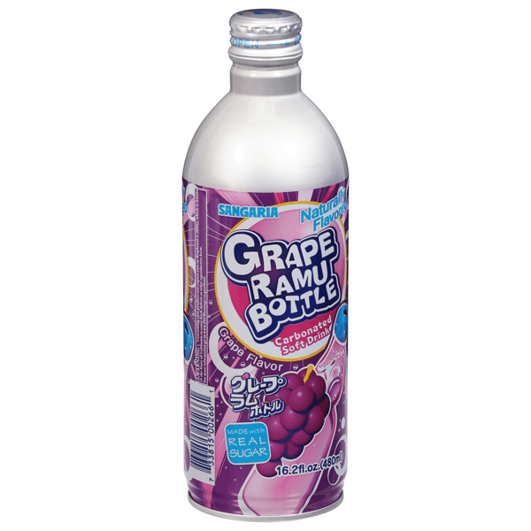 Sangaria Carbonated Soft Drink, Grape Ramu Bottle, Grape Flavor