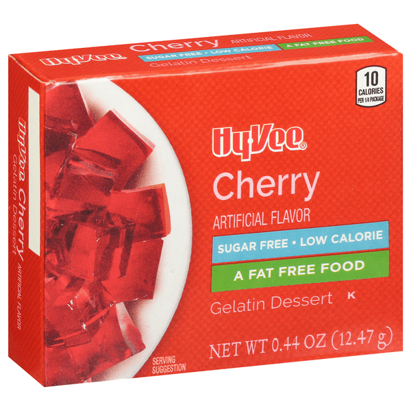 Hy-Vee Sugar Free Cherry Gelatin Dessert