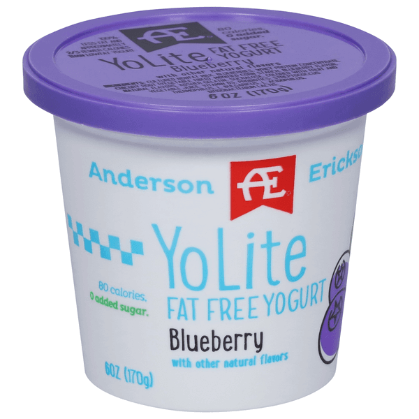 Anderson Erickson Yolite Blueberry Fat Free Yogurt