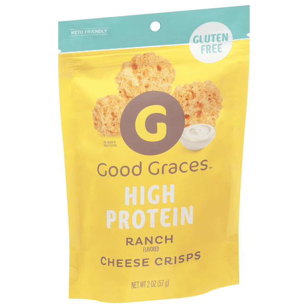 Good Graces Cheese Crisps, High Protein, Ranch Flavored