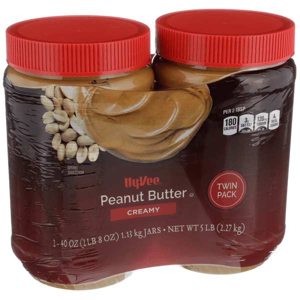 Hy-Vee Creamy Peanut Butter Twin Pack