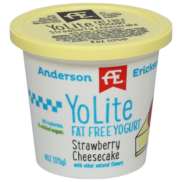 Anderson Erickson Yo Lite Fat Free Strawberry Cheesecake Yogurt
