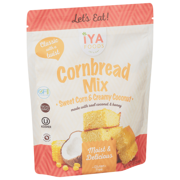 Iya Foods Cornbread Mix, Sweet Corn & Creamy Coconut