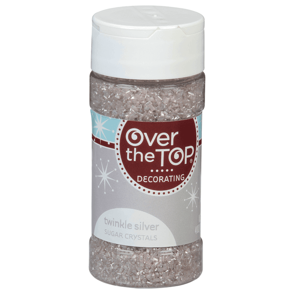 Over The Top Twinkle Silver Sugar Crystals