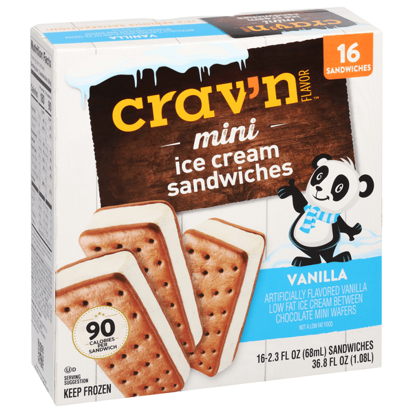 Crav'N Flavor Mini Vanilla Ice Cream