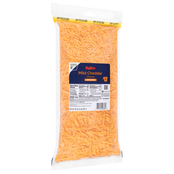 Hy-Vee Shredded Mild Cheddar Cheese Family