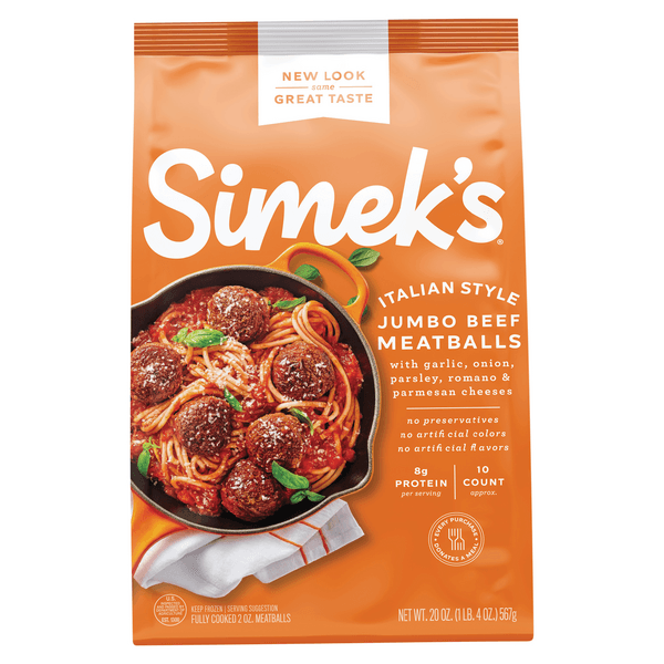 Simek'S Italian Style Jumbo Beef Meatballs