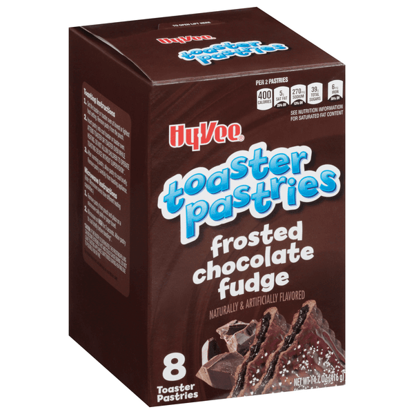 Hy-Vee Frosted Chocolate Fudge Toaster Pastries