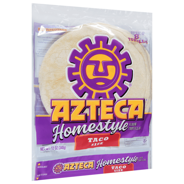 Azteca Homestyle Taco Size Flour Tortillas