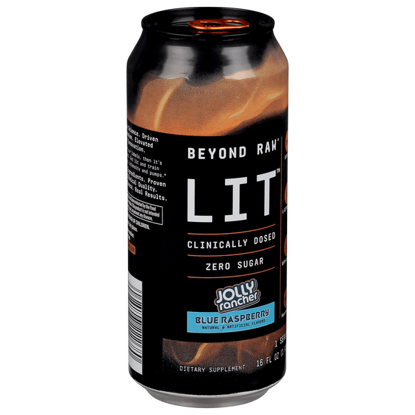Beyond Raw Lit Dietary Supplement, Jolly Rancher Blue Raspberry, Zero Sugar