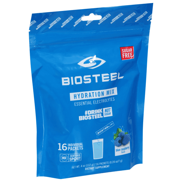 Biosteel Hydration Mix Packets Blue Raspberry