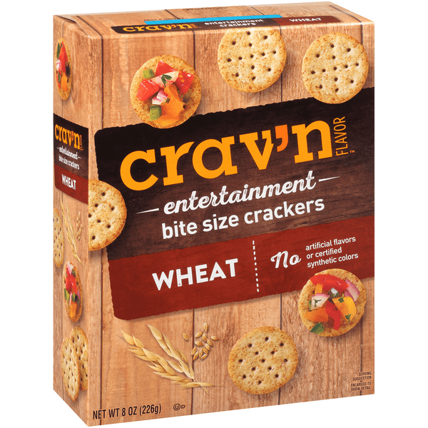 Crav'N Flavor Wheat Entertainment Bite Size Crackers
