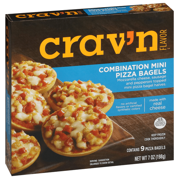 Crav'N Flavor Combination Mini Pizza Bagels