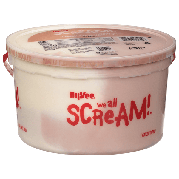 Hy-Vee We All Scream! Vanilla & Chocolate Flavored Ice Cream