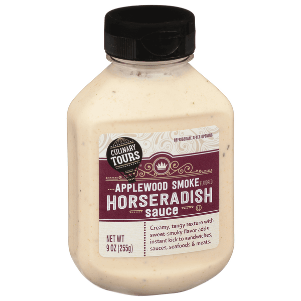 Culinary Tours Horseradish Sauce, Applewood Smoke Flavored