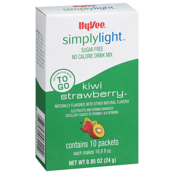 Hy-Vee Simply Light Kiwi Strawberry Fitness To Go Drink Mix