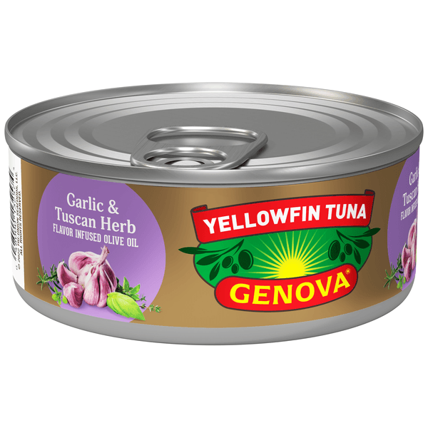 Genova Yellowfin Solid Light Tuna In Garlic & Tuscan Herb Olive Oil