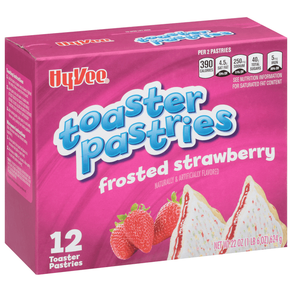 Hy-Vee Frosted Strawberry Toaster Pastries