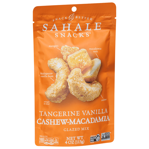 Sahale Snacks Tangerine Vanilla Cashew-Macadamia Glazed Mix