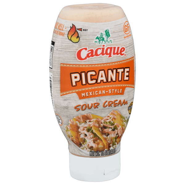Cacique Sour Cream, Mexican-Style, Picante, Hot