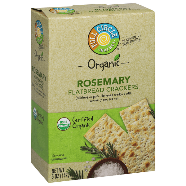 Full Circle Organic Rosemary Flatbread Crackers
