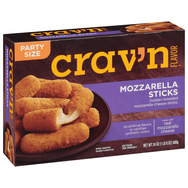 Crav'N Flavor Mozzarella Sticks Party Size