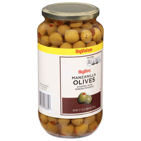 Hy-Vee Manzanilla Olives Stuffed With Minced Pimiento